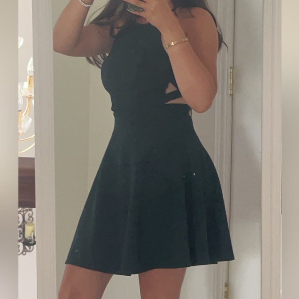 Cute dark green dress